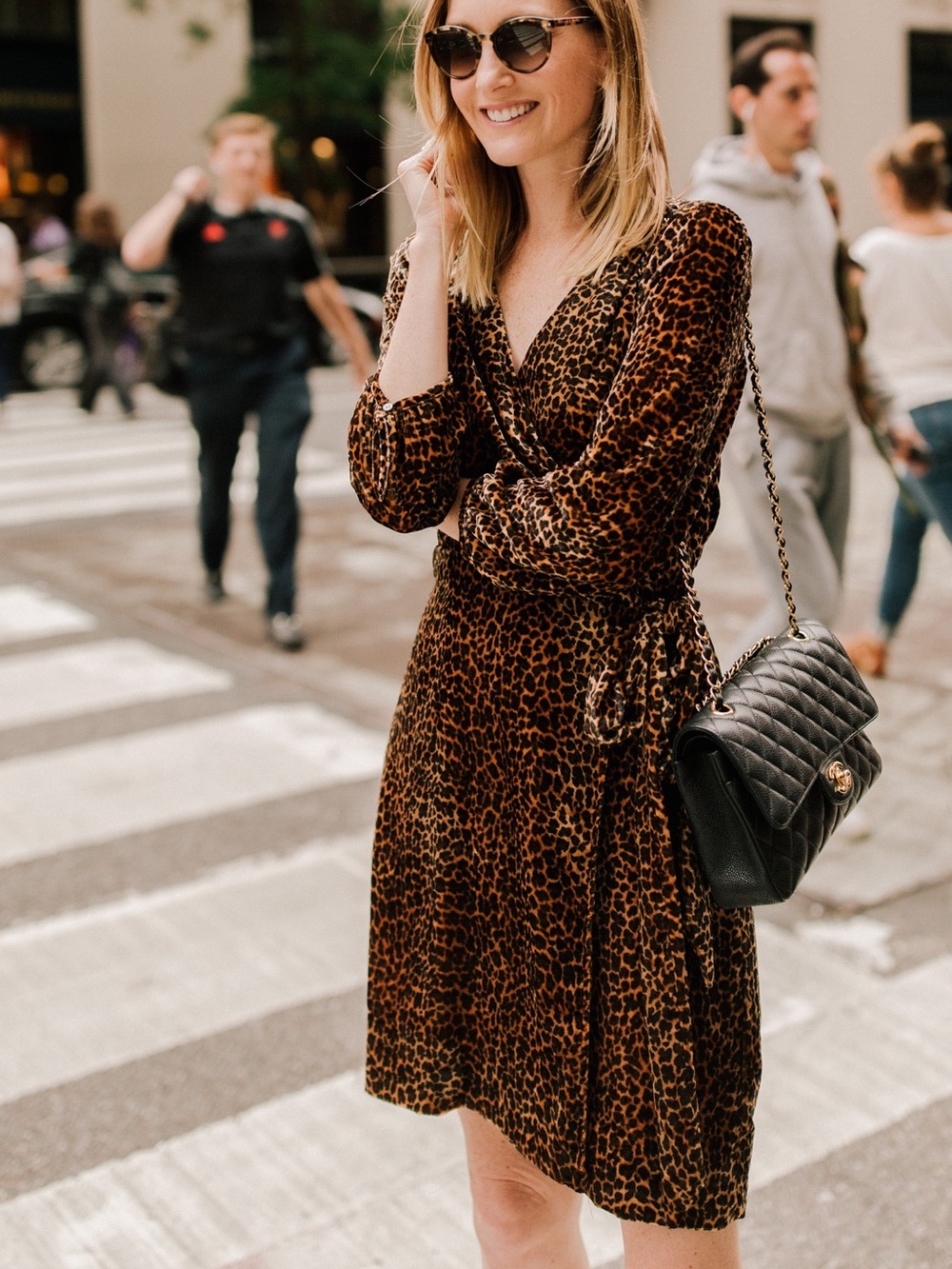 J. Crew Leopard Print Velvet Wrap Dress - Brown Size 0